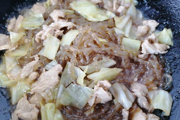粉条炒肉的做法图解11