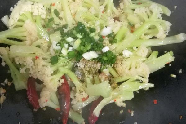 家常炒花菜的做法图解7