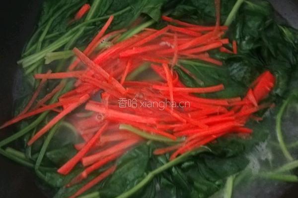 菠菜拌粉丝的做法图解5