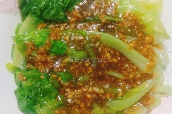蒜蓉蚝油生菜的做法图解8