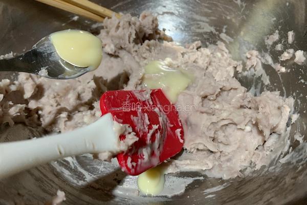 芋泥肉松三明治的做法图解3