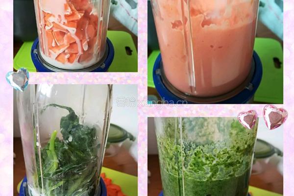 胡萝卜菠菜双色馒头的做法图解2