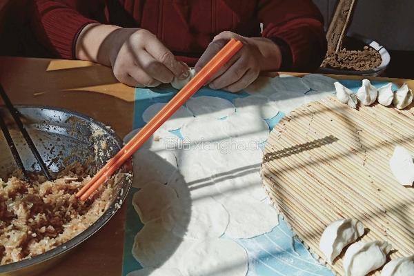 猪肉红薯粉丝水煎饺的做法图解7