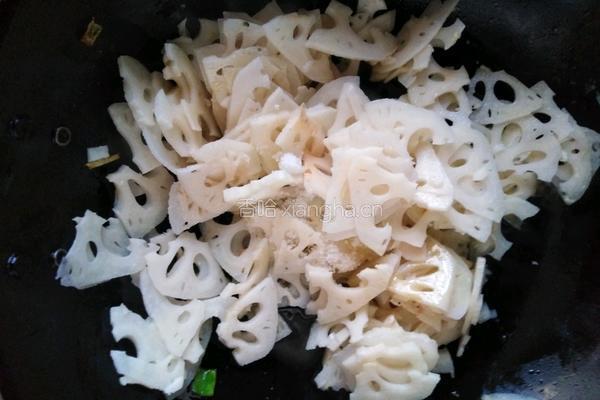 清炒藕片的做法图解3