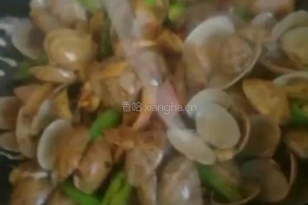 爆炒花甲的做法图解7