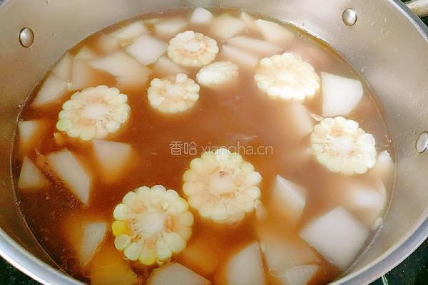 大脚菌玉米鸡汤的做法图解16