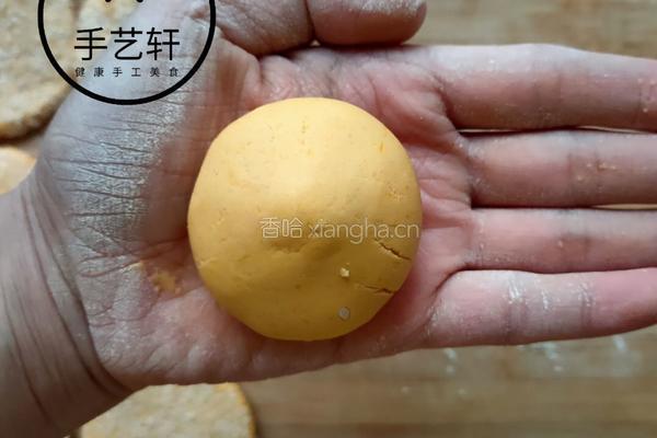 南瓜芝麻饼的做法图解6