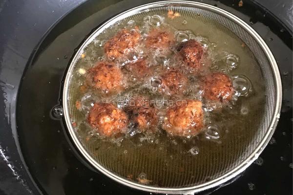 豆腐胡萝卜白菜丸子的做法图解9