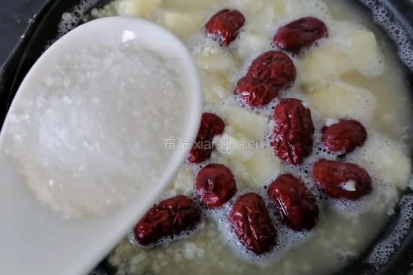 苹果小米粥的做法图解7