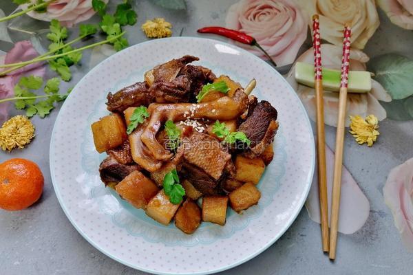 土豆炖鸭肉的做法图解10
