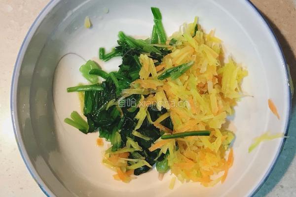 菠菜鸡蛋卷的做法图解3