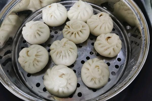 酸菜馅包子的做法图解7