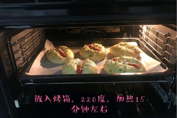 香肠芝士面包的做法图解4