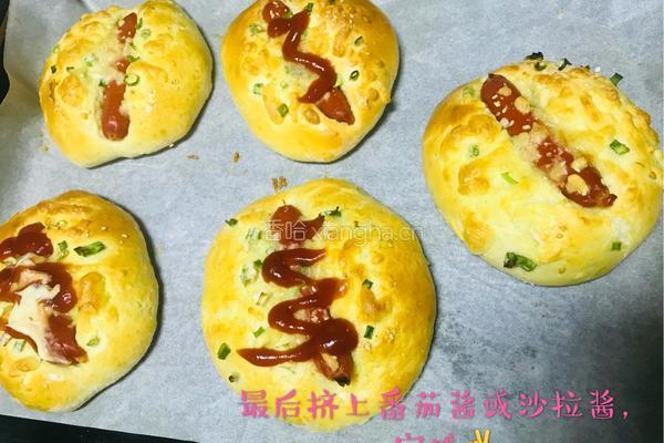 香肠芝士面包的做法图解5
