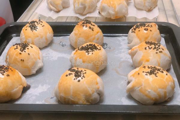 雪媚娘蛋黄酥的做法图解12