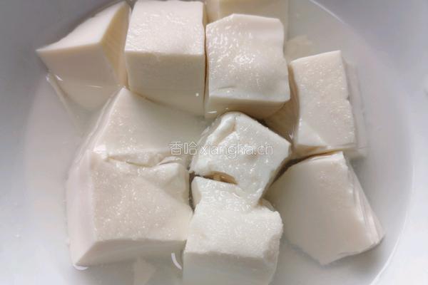 油菜豆腐的做法图解3
