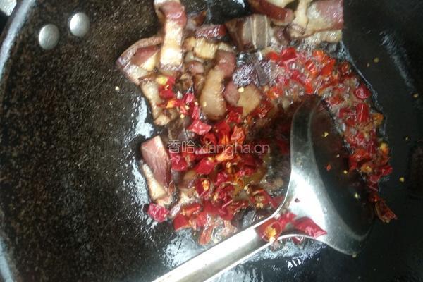 蕨菜炒腊肉的做法图解7