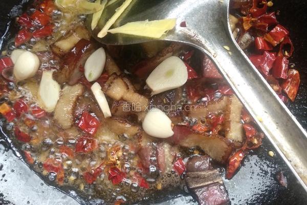 蕨菜炒腊肉的做法图解8