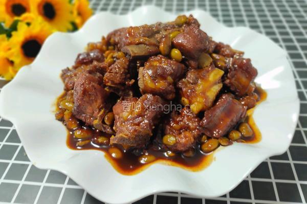 毛豆烧排骨的做法图解8