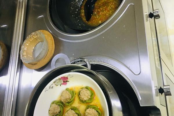 绿瘦红肥(豆角酿肉）的做法图解15