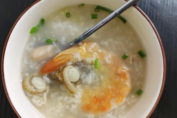虾干元贝粥的做法图解5