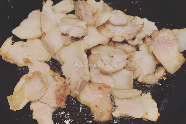 青蒜苗炒肉片的做法图解2