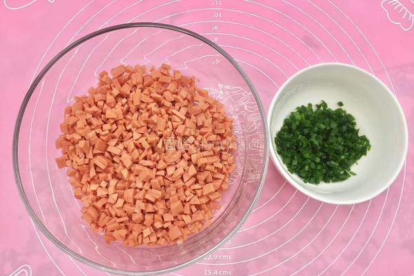 香葱火腿肉松面包的做法图解6