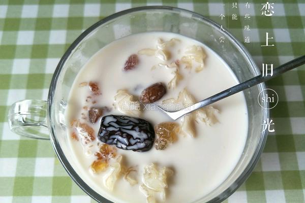 果味牛奶炖桃胶的做法图解6