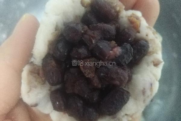 山药玫瑰红豆糕的做法图解4