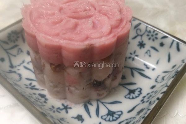 山药玫瑰红豆糕的做法图解7