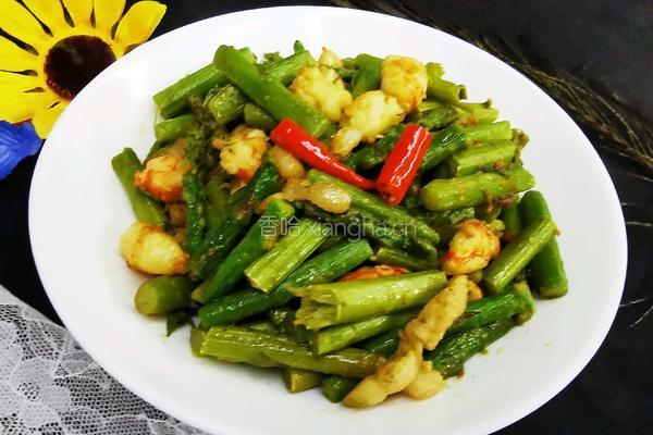 芦笋炒虾仁的做法图解6