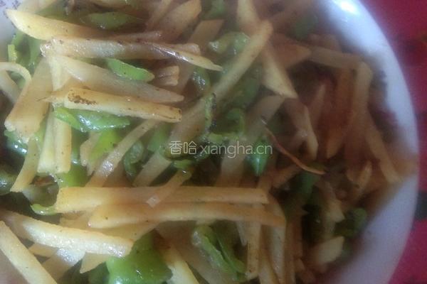土豆炒青椒