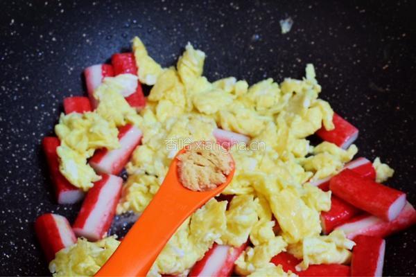 蟹柳鸡蛋便当的做法图解8