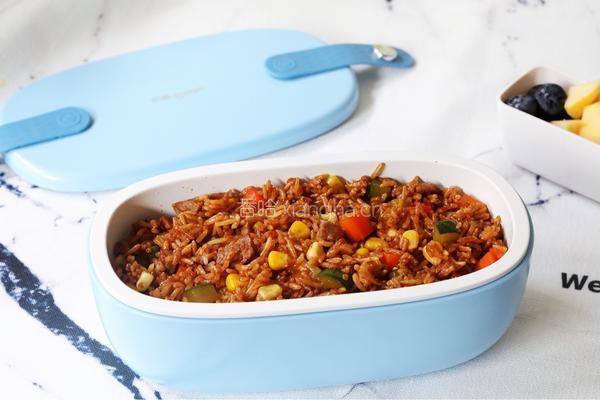 酱油牛肉炒饭便当的做法图解9