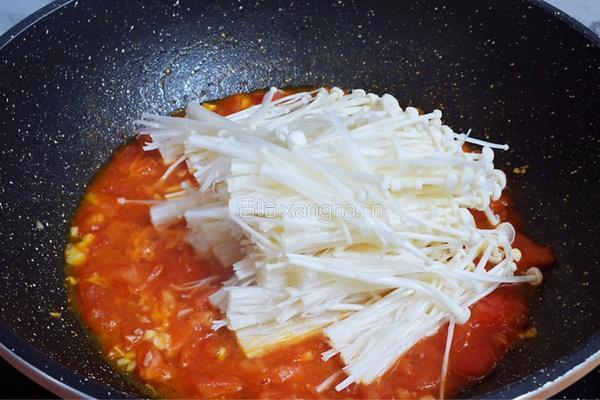 番茄日本豆腐金针菇便当的做法图解9