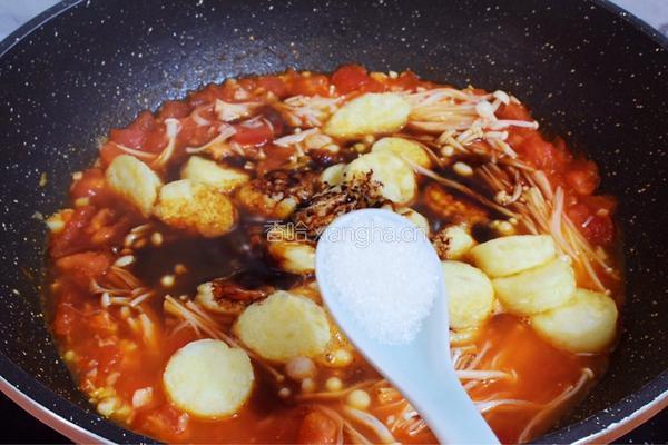 番茄日本豆腐金针菇便当的做法图解14
