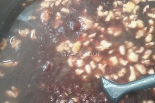 紫米鸡肉粥的做法图解6