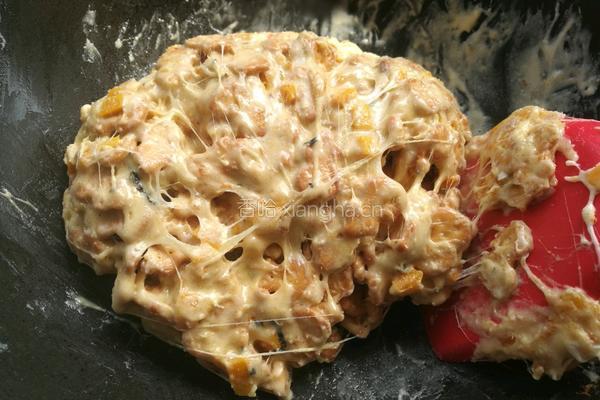 芝士咸蛋黄海苔肉松雪花酥的做法图解8