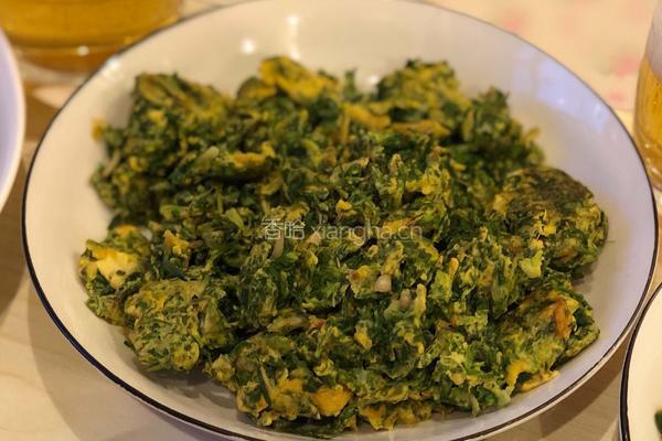 野荠菜炒鸡蛋的做法图解3