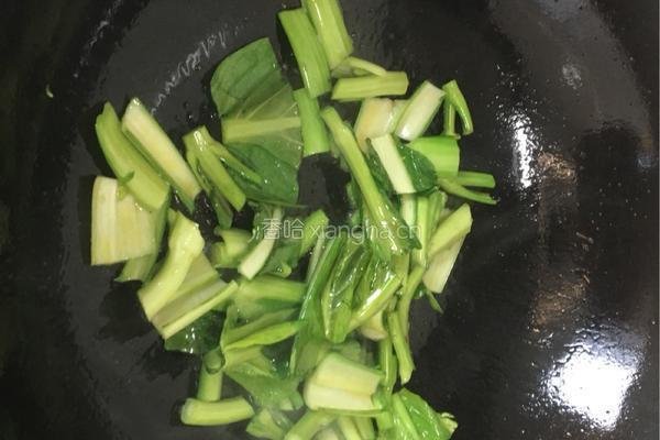 炒青菜的做法图解3