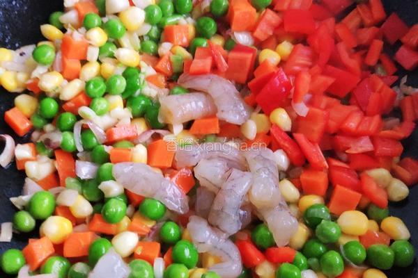 菠萝咖哩炒饭的做法图解8