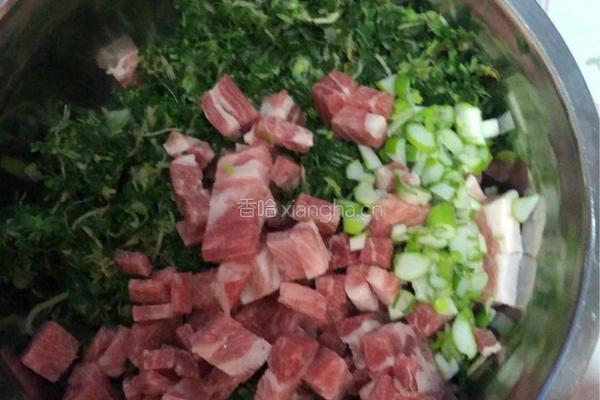 荠菜饺子?的做法图解1