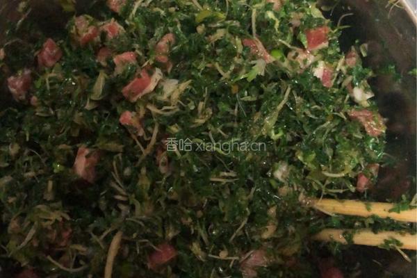 荠菜饺子?的做法图解2