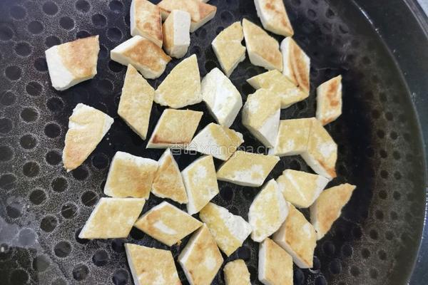 青菜豆腐便当的做法图解3