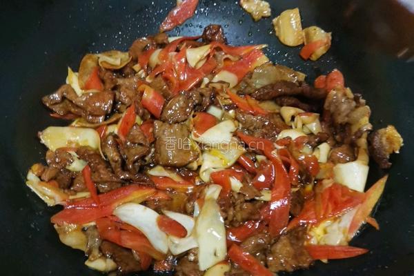 胡萝卜杏鲍菇炒肉的做法图解15