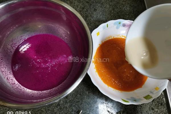 双色南瓜火龙果馒头的做法图解7