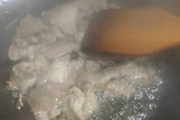 蒜薹炒肉片的做法图解2