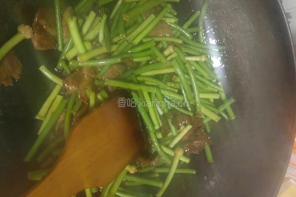 蒜薹炒肉片的做法图解4