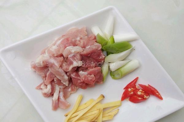菜花炒肉便当的做法图解2