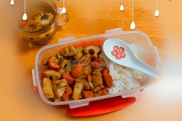 家常美味糖醋藕丁便当的做法图解7